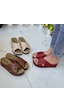 Neon Shoes Kadın Günlük Hasır Desenli Terletmeyen Anatomik Ortopedik Taban Anne Dışarı Ev Terliği 001
