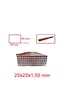 Profil 20x20x1.5mm Astar Kırmızı Boyalı 2 Metre