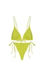 İpli Üçgen Bikini Takımı Yeşil