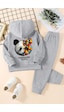 Fyk Kids Panda Baskılı Eşofman Takımı Gri
