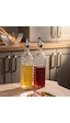 Porsima Dhz90116-2 2li Sızdırmaz Kapaklı Cam Yağlık Sirkelik Yağdanlık 500ml