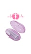 Mucit Home Pembe Kız Bebek Çocuk Silikon Parmak Diş Kaşıyıcı Dil Temizleyici Diş Fırçası