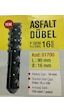 Asfalt Dübel Matkap Çapı 16 Mm Vida Çapı 10 Mm Asphalt Anchor 100'lü