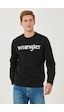 Wrangler Regular Fit Normal Kesim Erkek Siyah Sweatshirt Siyah