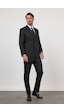 İmza Siyah Kırlangıç Yaka Kruvaze 6 Drop Slim Fit Tam Astar Esnek Takım Elbise 1001260159
