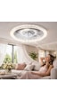 Cata Kristal Led Armatürlü Vantilatör 56cm 23inç Ct-3012