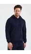Monox Erkek Kapşonlu 3 İplik Sweatshirt Lacivert