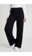 Siyah Comfort Fit Geniş Paça Korsajlı Palazzo Kadın Pantolon - 94681