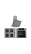 Ferre QEP63CPR-SS208-D065SA Gri New Grion Silent Ankastre Set