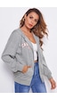 Mad Girls Gri Kapüşonlu Sweatshirt Mg804