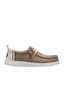Hey Dude Wally Craft Linen Erkek Günlük Ayakkabı-33141 Kahverengi-gümüş