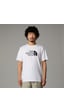 The North Face M Ss Easy Tee Erkek Tişört Nf0a8a6cfn41 Nf0a8a6cfn41 Bey Beyaz