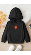 Uyguntarz Çocuk Ateş Baskılı Sweatshirt Siyah Uyguntarz Çocuk Ateş Baskılı Sweatshirt Siyah