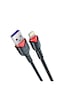 Syrox C93 Örgü Lightning 2 Amper Hızlı Şarj Ve Data Kablo - 1 Mt