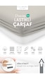 Calmera | %100 Pamuk Penye Lastikli Çarşaf | Çift Kişilik - Battal - King | Gri