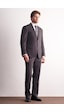 İmza Kahverengi Mono Yaka Kendinden Desenli Esnek Bel 4 Drop Comfort Fit Takım Elbise 1001255169 Kahverengi