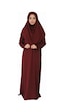 Zehranaz Namaz Elbisesi Bordo Fermuarsız Namaz Elbisesi Bordo