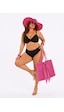 Pierre Cardin Büyük Beden Balenli Toparlayıcı Yüksek Bel Kadın Bikini Takım Siyah
