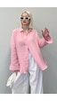 Madmext Pembe Muslin Kumaş Basic Kadın Gömlek Mg1660 Pembe Madmext Pembe Muslin Kumaş Basic Kadın Gömlek Mg1660 Pembe