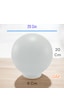 20'lik Karpuz, Birinci Kalite Pvc Glop, Bahçe Aplikleri Yedek Parçası, 20 Cm Çapında Pvc Küre Beyaz