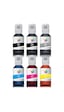 QC Epson EcoTank L8180 Uyumlu Yazıcı Mürekkep Seti 140ml 6 Renk