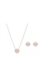 Swarovski Set Sparkling Dc-Set Clover Czmo-Ros Swarovski Set Sparkling Dc-Set Clover Czmo-Ros