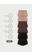 Auw Kadın Lastiksiz Pamuklu Modal Basic Boyshort 6'lı - Softfit Latte,bitter,siyah