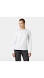 Helly Hansen W Hh Tech Crew Ls 2.0 Uv Üst Kadın Sweatshirt-32405 Beyaz