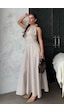 Madmext Bej Ekoseli Midi Boy Kadın Elbise Mg2350 Bej
