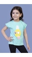 Toontoy Kids Toontoy Kız Çocuk Ananas Baskılı Tişört Su Yeşili