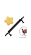 Erciyes Kulp Siyah 96 Mm Kulp Mobilya Mutfak Dolabı Çekmece Dolap Kapak Kulpu Kulbu Metal Kulpları