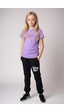 Fyk Kids Kız Çocuk Yuvarlak Yaka Baskılı Girls Fun Alt-üst Pijama Takımı Lila