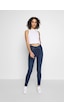 Levi's Yüksek Bel Dar Paça Minimalist Kadın Jean - Günlük Stil Koyu İndigo