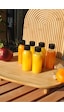Qualitev 6 Adet Siyah Sızdırmaz Kapaklı 100 Ml Plastik Ginger Shot Şişe Detoks Meyve Detox Şat Şişesi Siyah