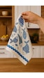 Kitchen Dijital Baskı Pamuklu Tekli Mutfak Havlusu Mavi