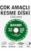 Merttools 115 Mm Çok Amaçlı Kesme Diski Seramik Fayans Mermer Pvc İnce Metal Kesim Pürüzsüz Kesim