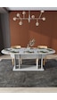 Modern 8 Kişilik Mutfak Yemek Masası %100 Mdf Mutfak Yemek Odası Masası Ym08 Kül Gri
