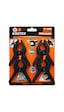 Kinetex Ktx-3388 Yaylı Klips 4 Lü Set 3 Plastik Sıkıştırma Mandalı Mandal Tip Işkence Pense Klips