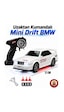 Uzaktan Kumandalı Mini Drift Bmw Evo30 Model Araba Dahili Şarjlı Işıklı 4x4 Taşıma Kumandalı Hız Hassasiyetli Ve Kademeli ,kuka Ve Drift Tekerleri Hediye 1:43 Ölçek Beyaz
