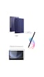 Fuchsia Galaxy Tab S10 Lite / S10 Fe İle Uyumlu Tablet Kılıfı S Pen Tablet Kalemi Ekran Koruyucu Set Tablet Kılıfı