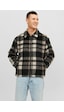 Jack & Jones Yün Görünümlü Ekose Desenli Ceket - Cole 12238915 Chocolate Brown Kahverengi