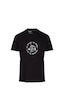2as Alex Baskılı Erkek Sıfır Yaka T-shirt Siyah