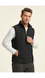 Genius Store Erkek Yelek Softshell Su Geçirmez Tam Fermuarlı Cepli Normal Kalıp Spor Yelek Siyah