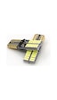 5 Adet T10 Led Beyaz 12v Park Led Plaka Tavan Led Ampul 24 Led