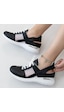 Ortopedik Spor Sandalet Siyah Fileli Model Siyah
