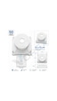 Vorex 50 Adet 12x12 Cm Kare Kamera Buatı Beyaz Sert Plastik Uv Dayanıklı Arka Kapaklı