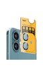 Buff Apple Uyumlu iPhone 16 Plus Metal Kamera Lens Koruyucu Green