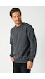 MMetalic Basic Bisiklet Yaka Erkek Sweatshirt Antrasit MMetalic Basic Bisiklet Yaka Erkek Sweatshirt Antrasit