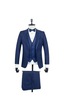 İmza Lacivert Gabardin Mono Yaka Astarlı Yelekli 6 Drop Slim Fit Dar Kesim Smokin Damatlık 1001195166-Lacivert