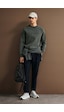 Lufian Cooper Erkek Sweatshirt Yeşil Yeşil 112030198100600